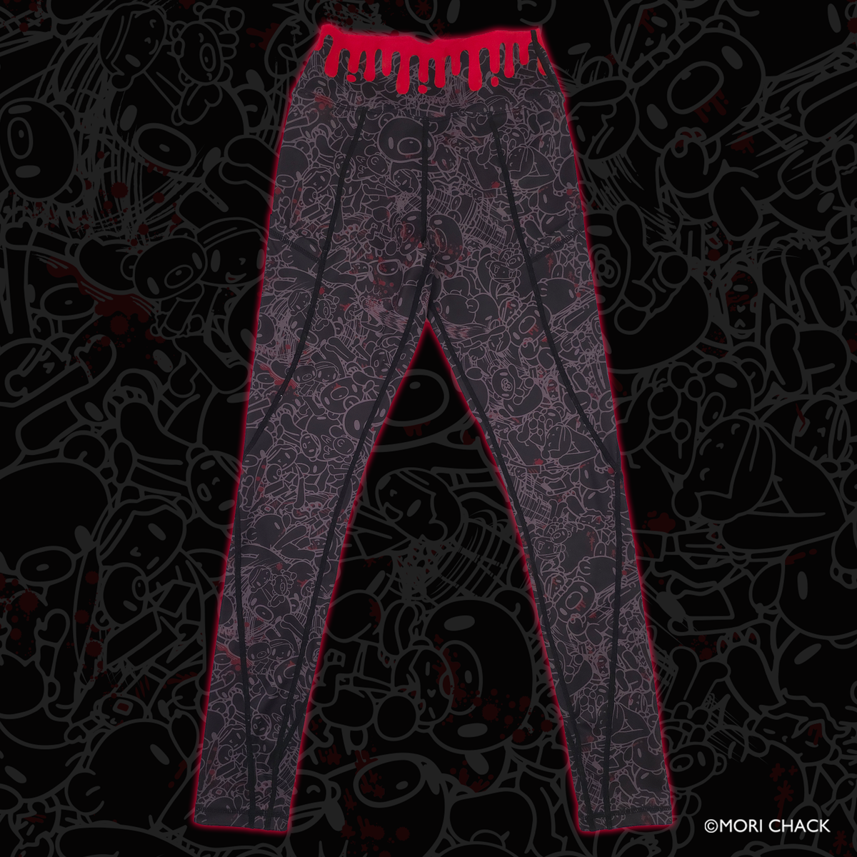 Gloomy Bear fitness pattern leggings