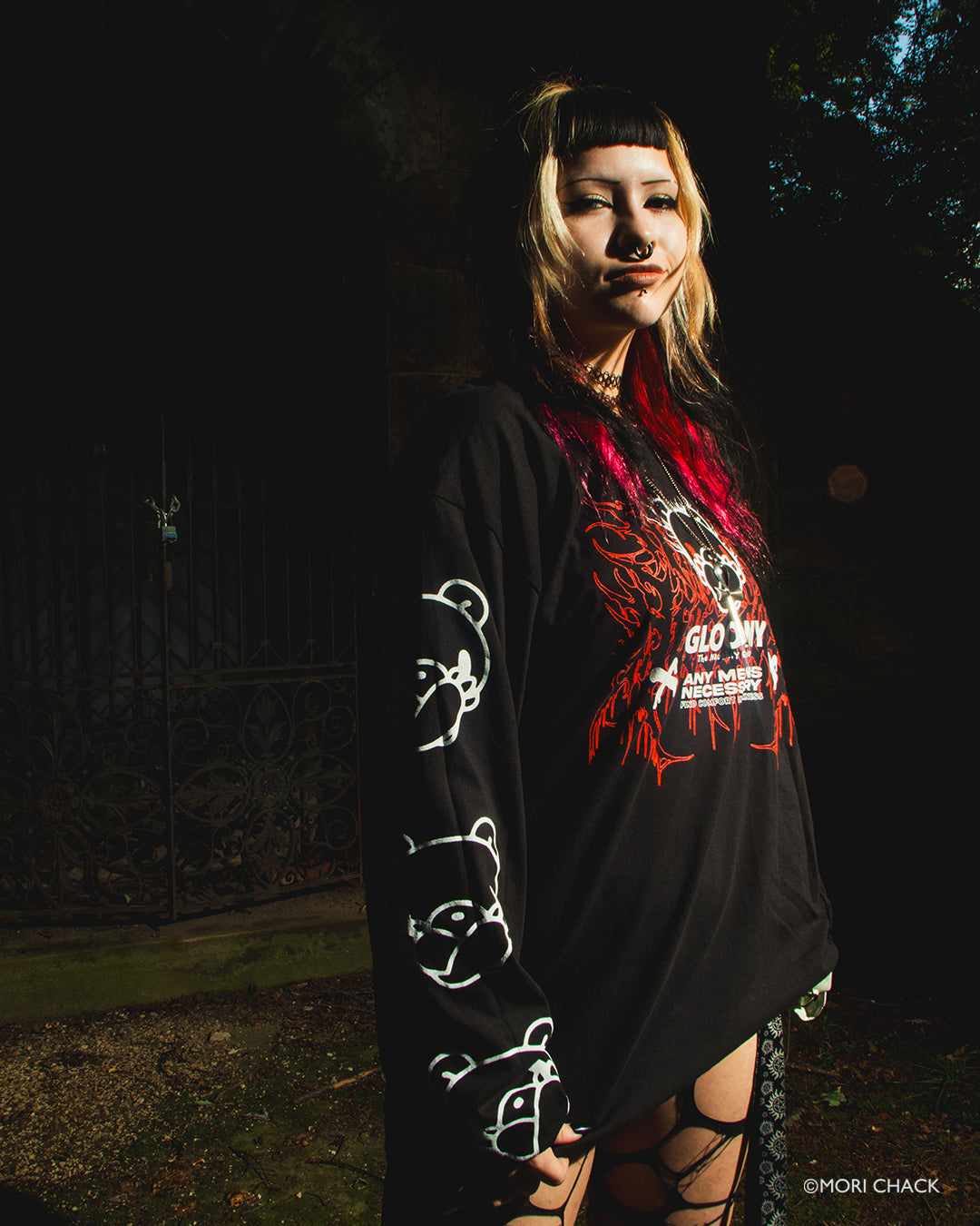 Cross Arms Long Sleeve T-Shirt