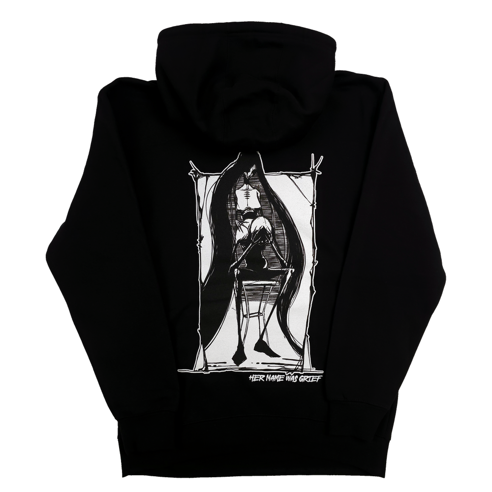 any means necessary shawn coss grief pullover hoodie back
