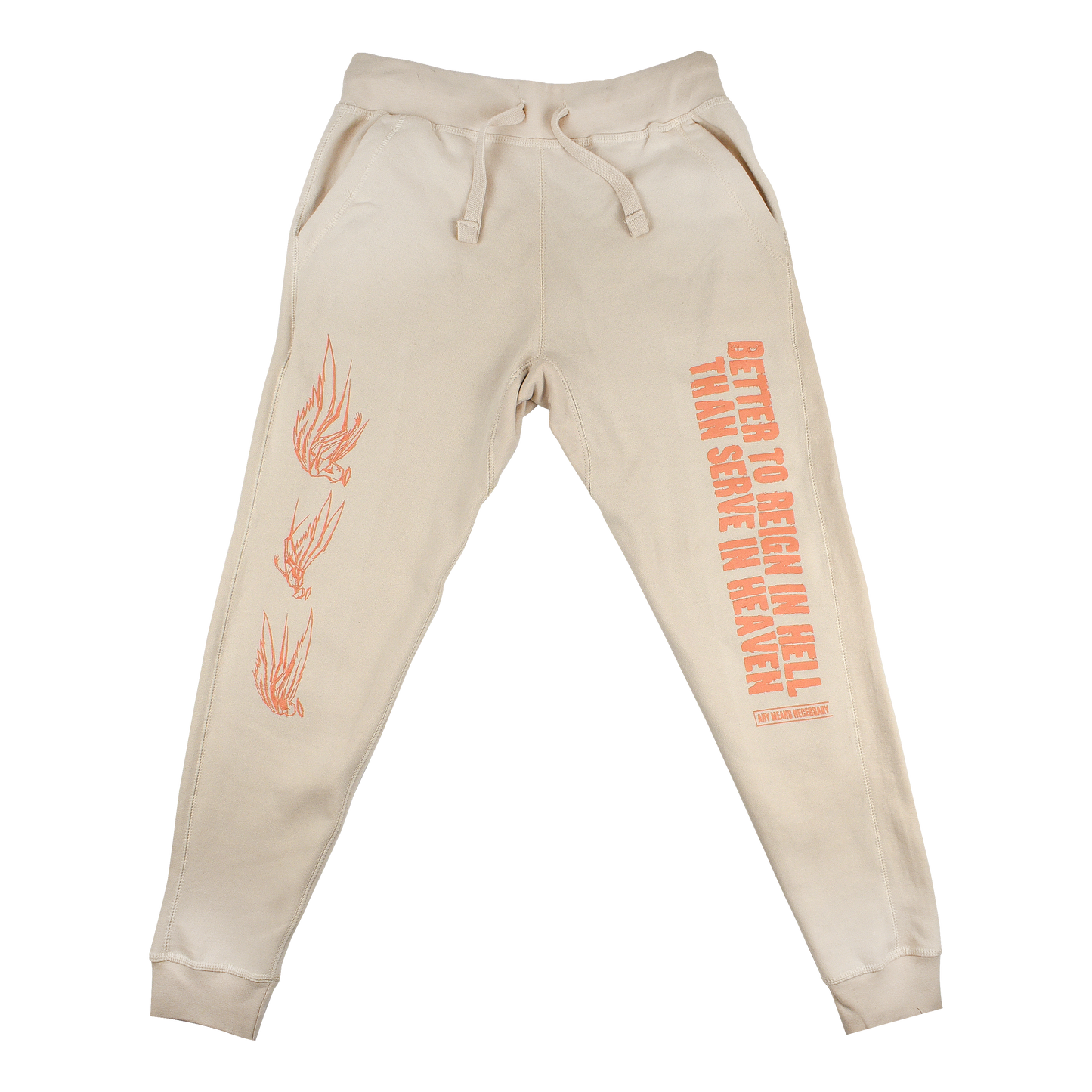 any means necessary shawn coss hel sweat pants joggers tan sandshell