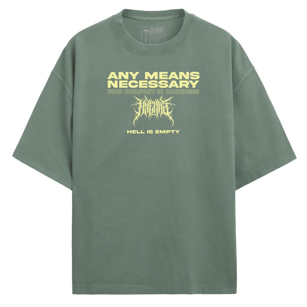 any means necessary shawn coss hell is empty shirt sage front