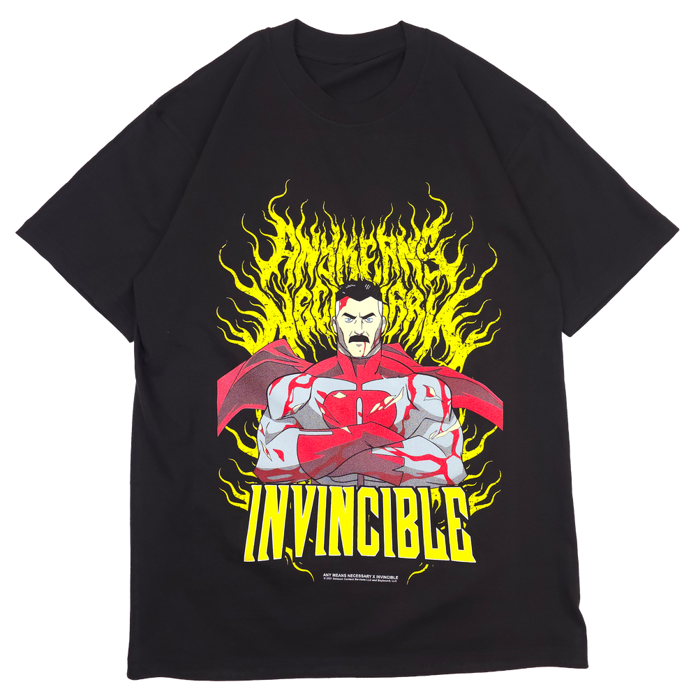 Invincible Any Means Necessary Omni Man T Shirt Black