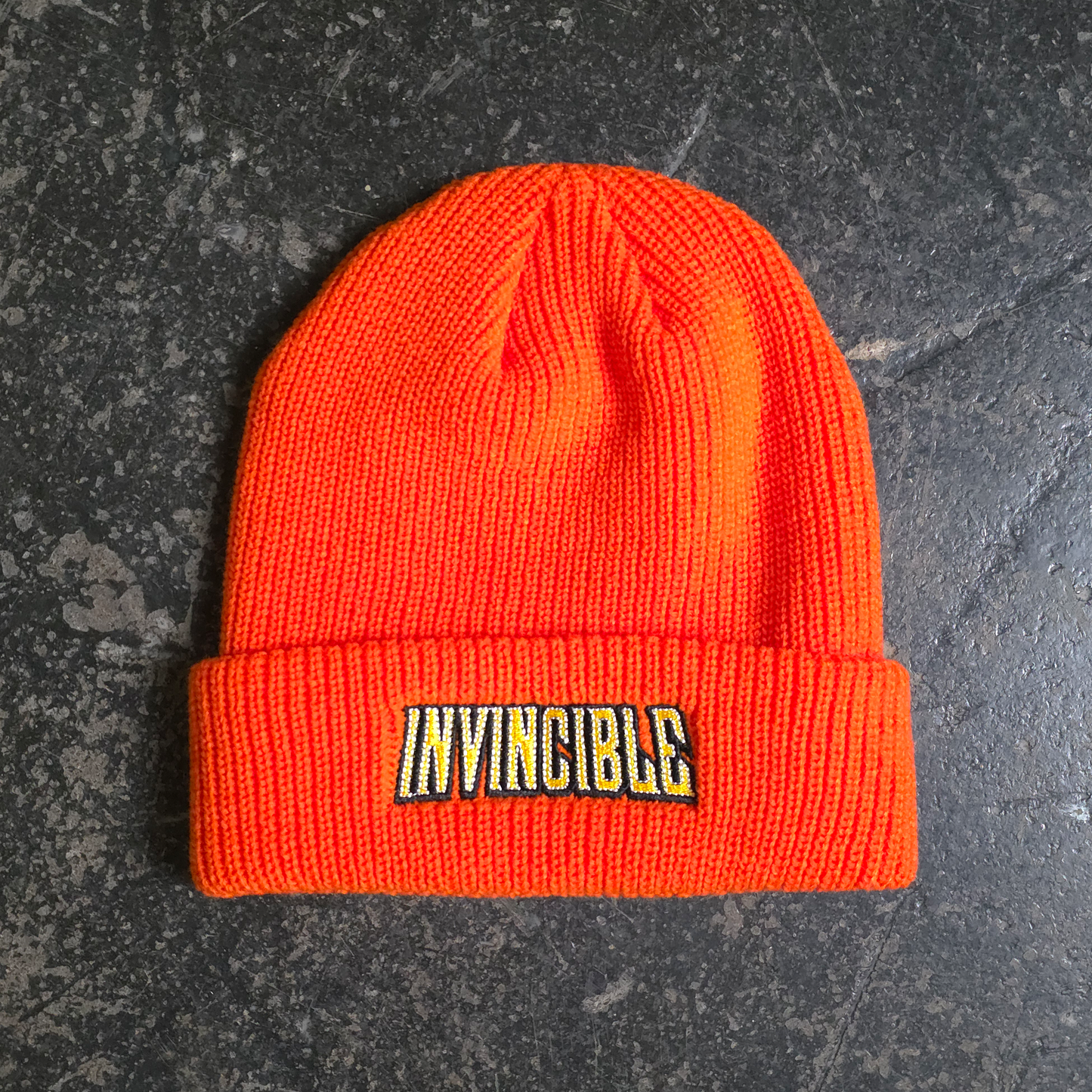 any means necessary shawn coss invincible beanie orange
