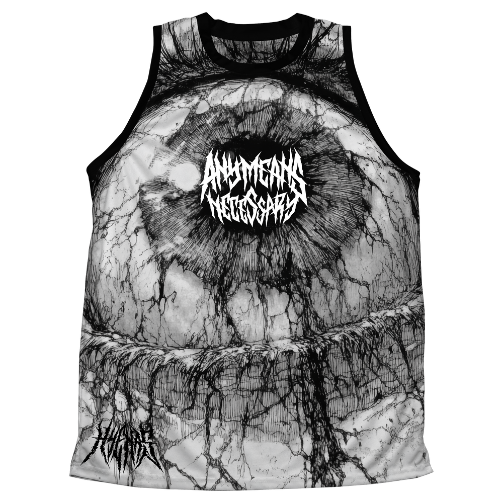 any means necessary shawn coss iris basketball jersey front