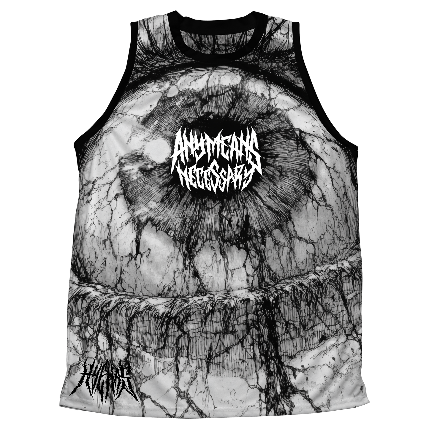any means necessary shawn coss iris basketball jersey front