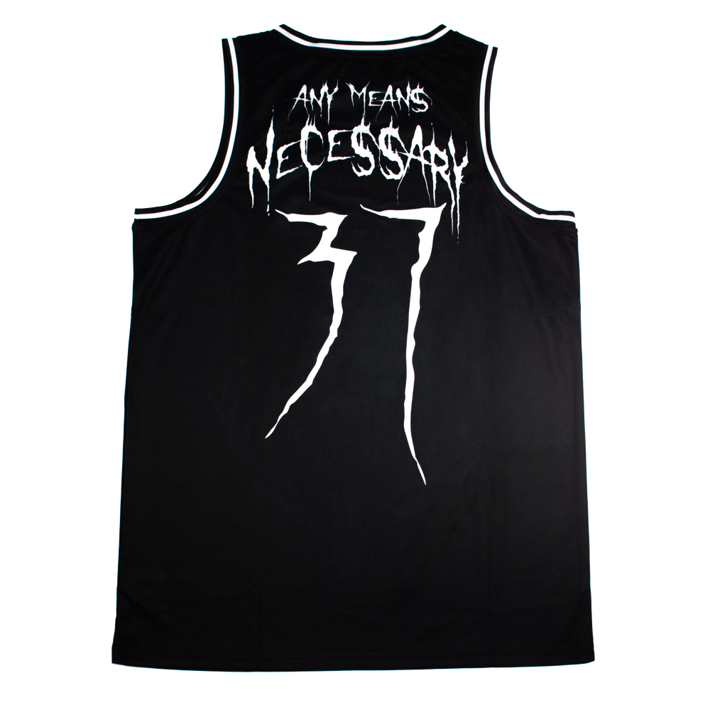 any means necessary shawn coss the hyenas basketball jersey back