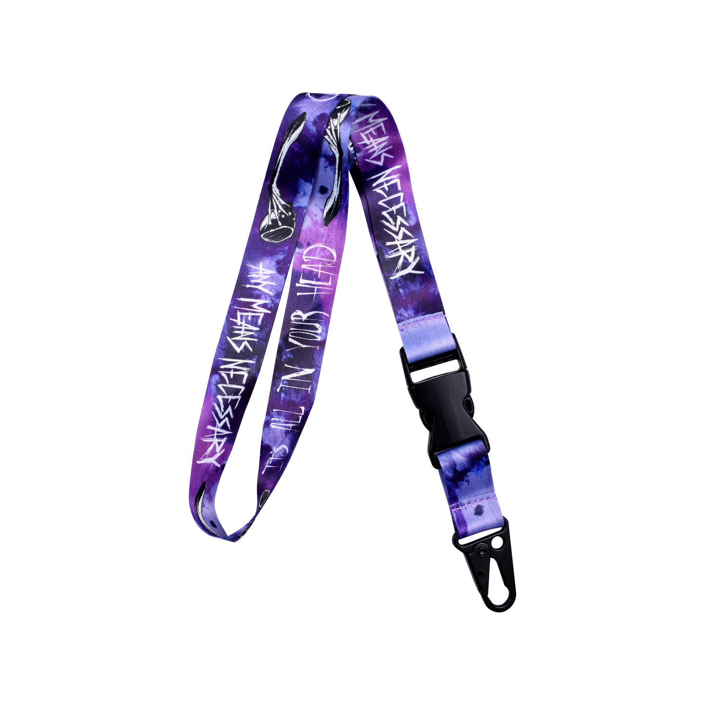 any means necessary poster shawn coss it's all in your head lanyard purple