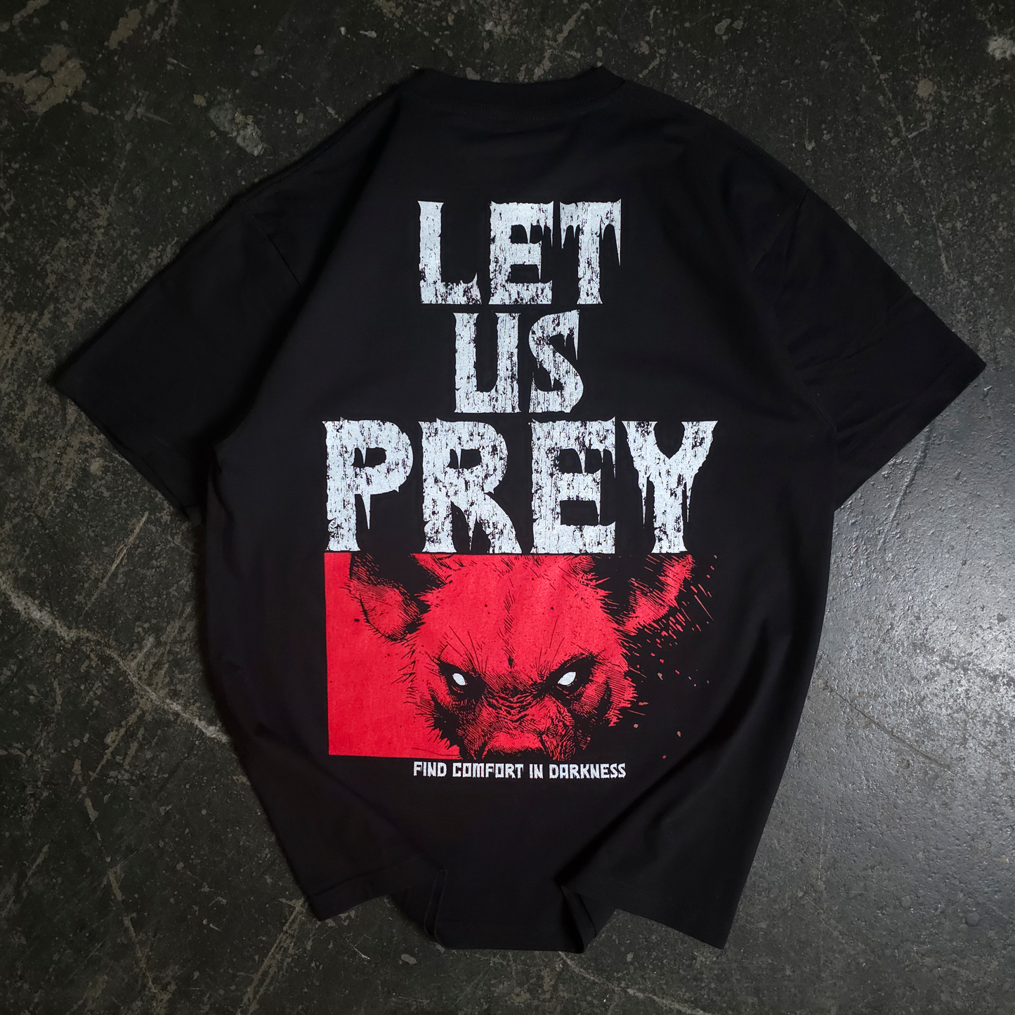 any means necessary shawn coss let us prey t shirt black back