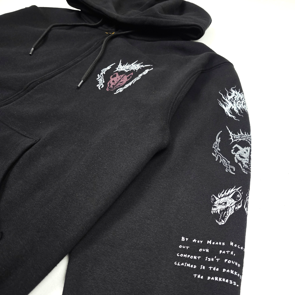 
                      
                        any means necessary shawn coss mantra hyena pullover hoodie black side
                      
                    