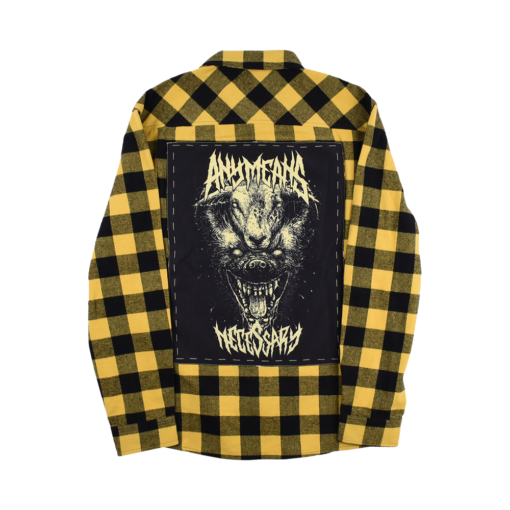 
                      
                        any means necessary shawn coss more of us flannel yellow back
                      
                    