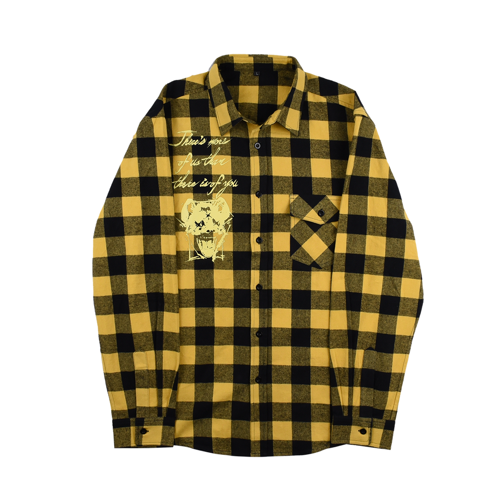 
                      
                        any means necessary shawn coss more of us flannel yellow front
                      
                    