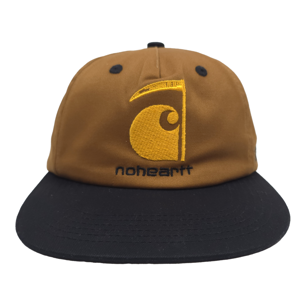 
                      
                        any means necessary shawn coss no heartt carhartt strapback hat brown front
                      
                    