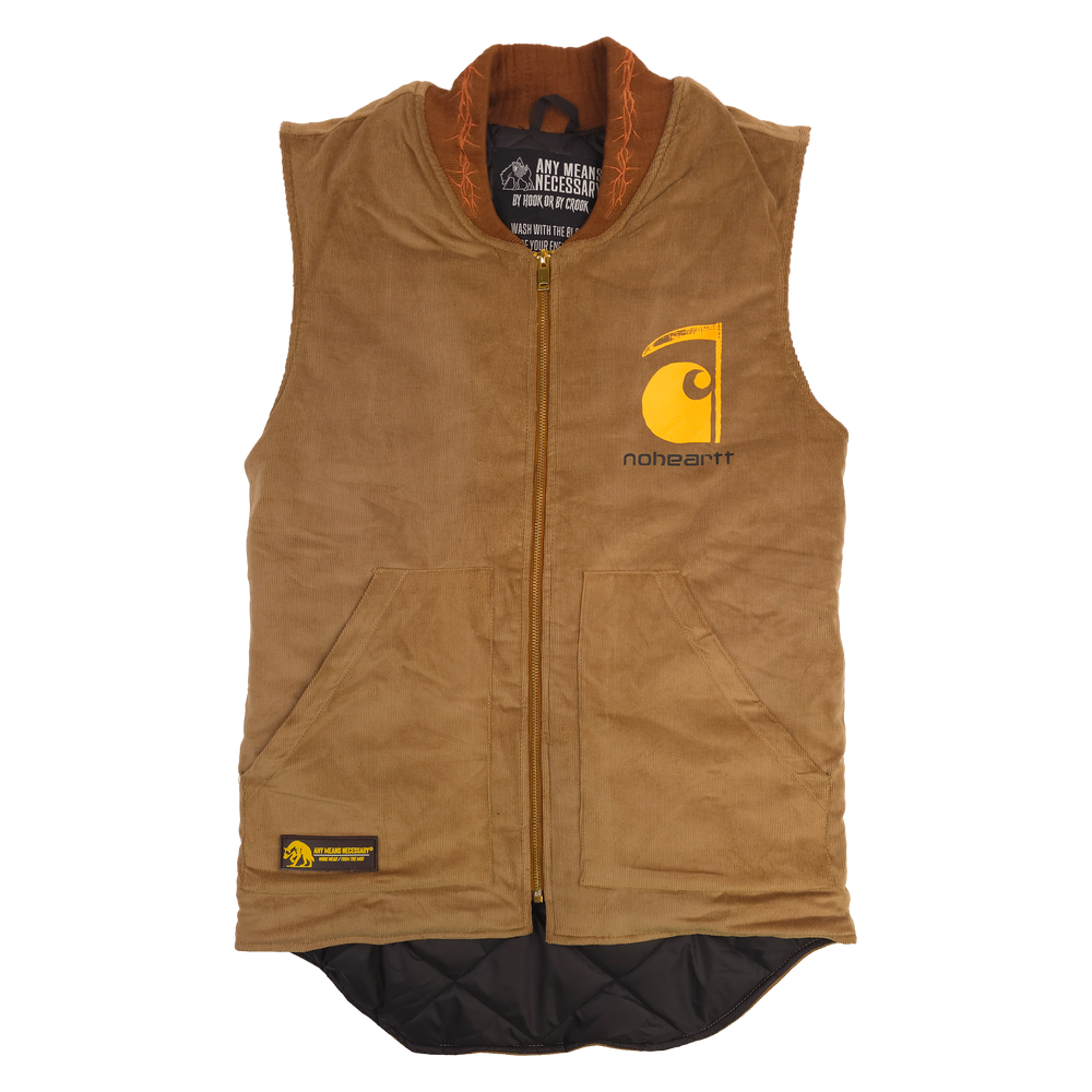 
                      
                        any means necessary shawn coss no heartt carhartt vest front
                      
                    