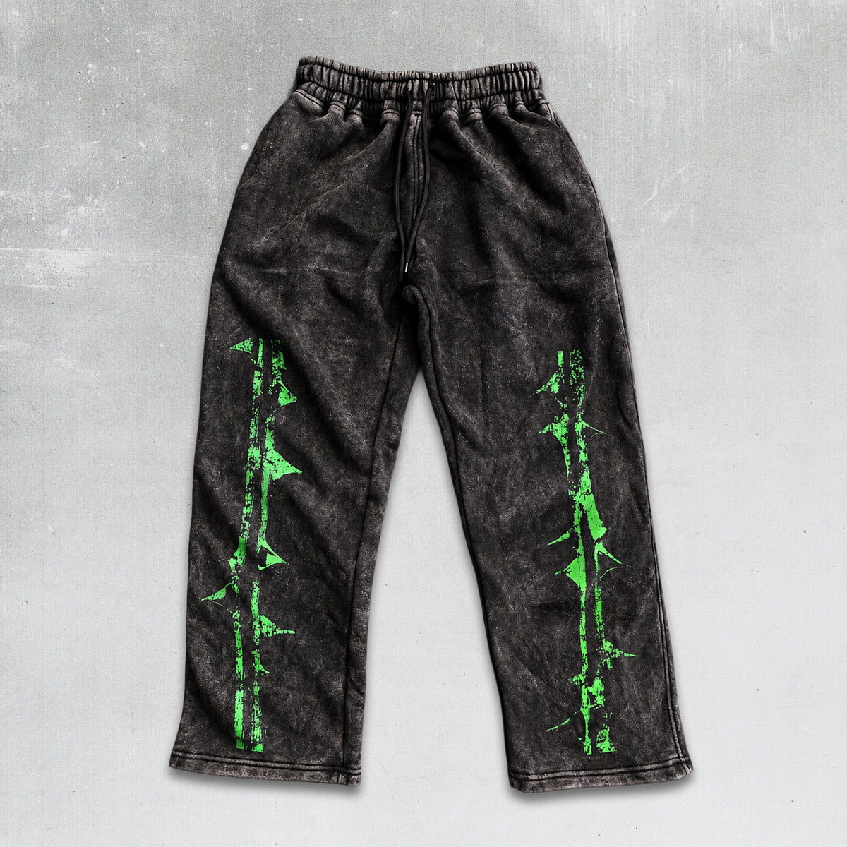 Officially licensed October Rust vintage wash sweat pants with thorns. 