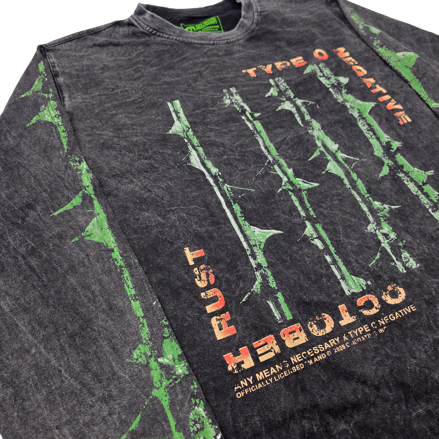 October Rust Long Sleeve T-Shirt Vintage – Any Means Necessary Clothing
