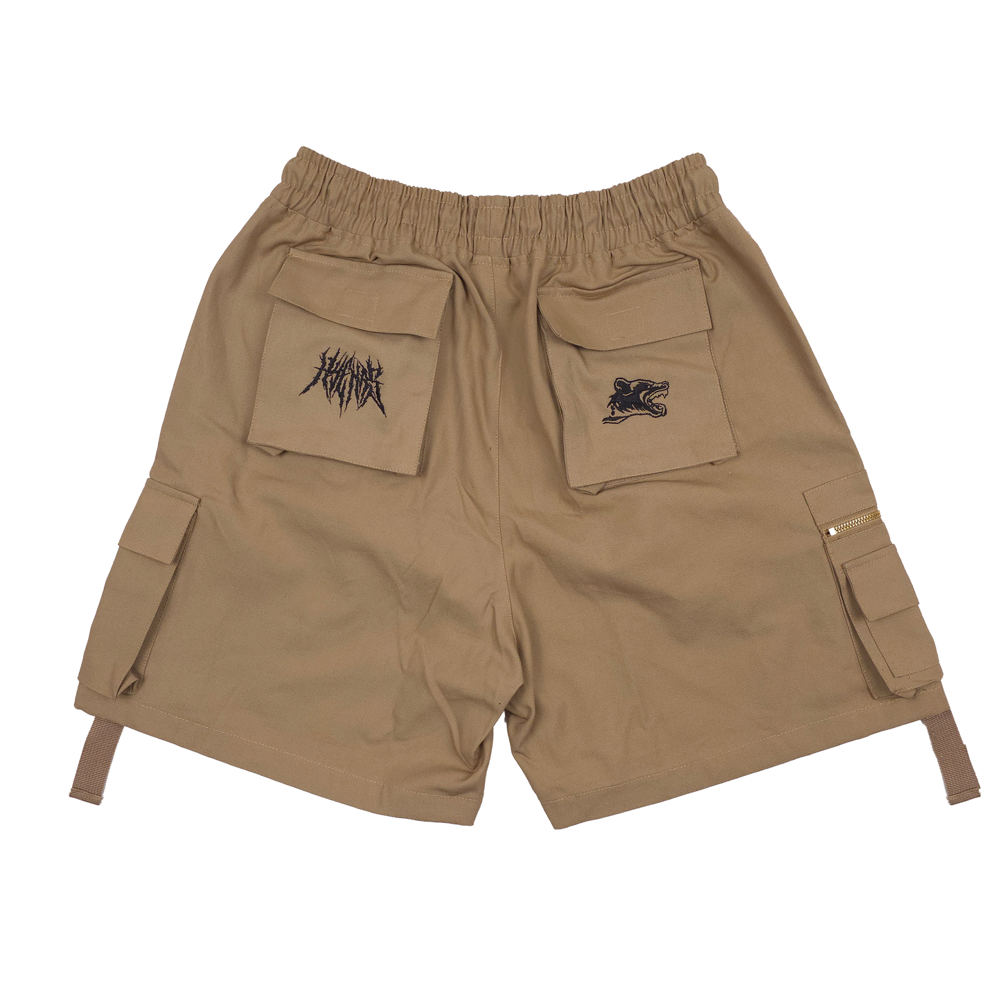 any means necessary shawn coss pack tactics cargo shorts tan back