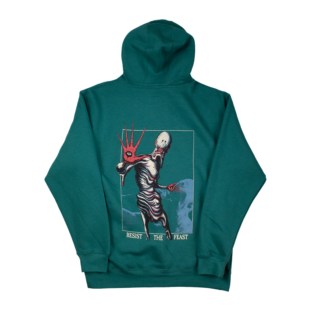 any means necessary shawn coss pale man pans labyrinth pullover hoodie teal back
