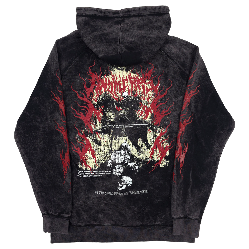 any means necessary shawn coss reclaimer pullover hoodie vintage black back