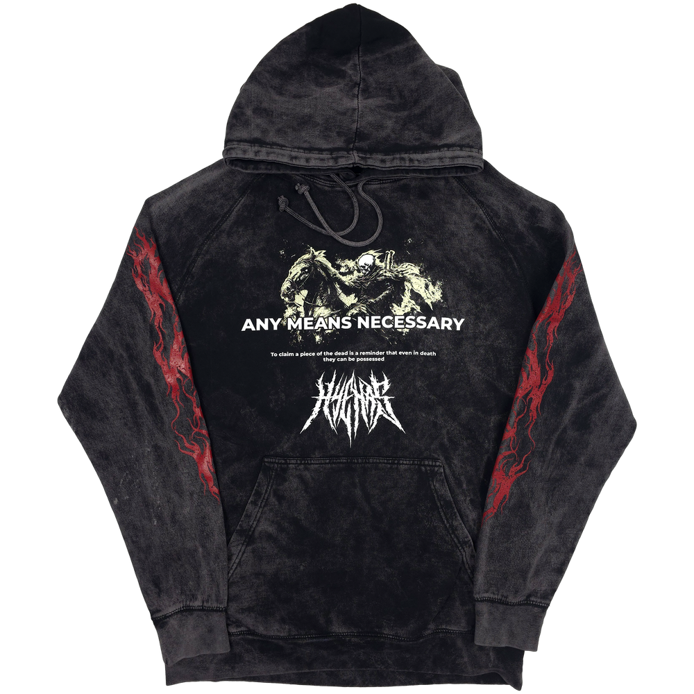 
                      
                        any means necessary shawn coss reclaimer pullover hoodie vintage black front
                      
                    