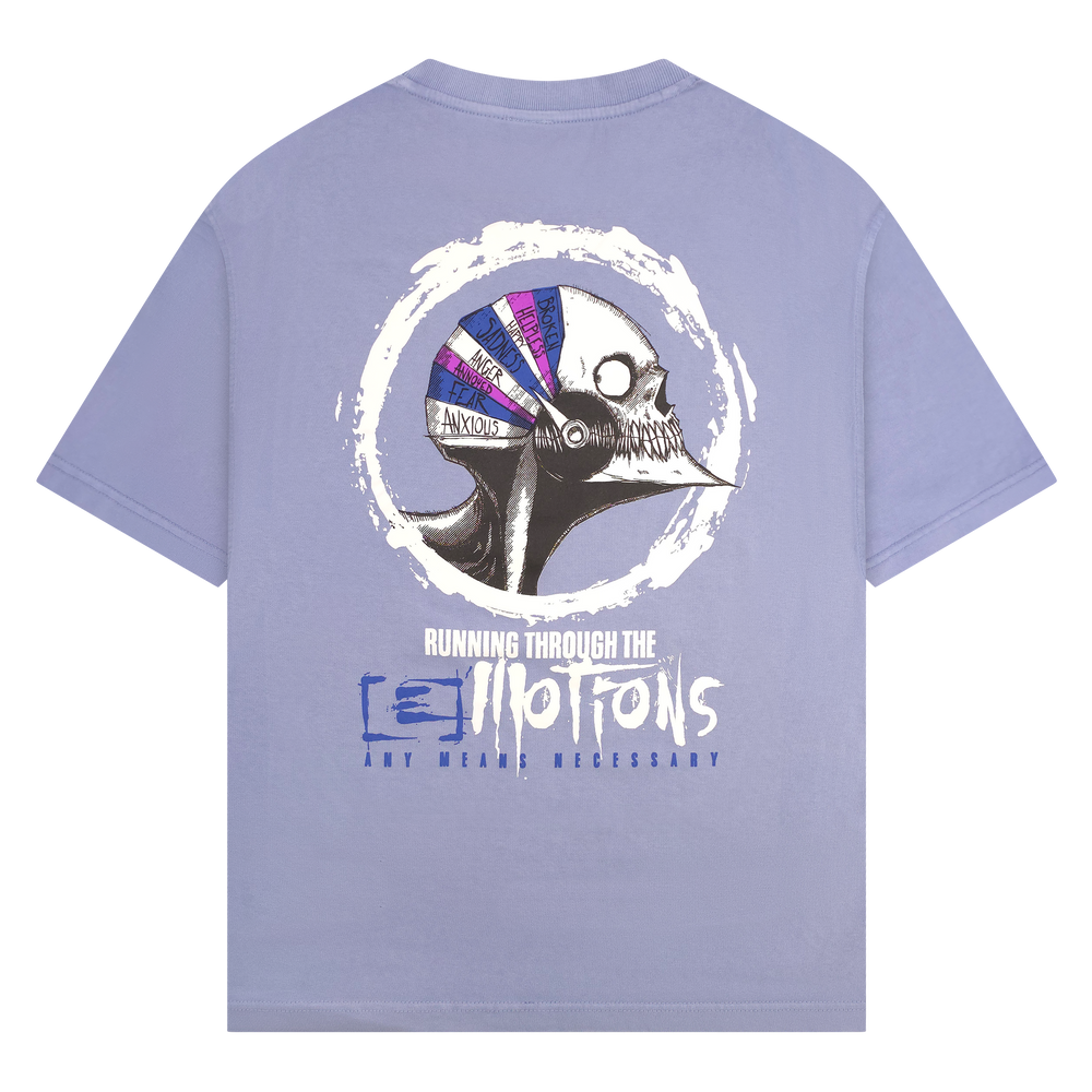 any means necessary shawn coss running emtions t shirt grape back