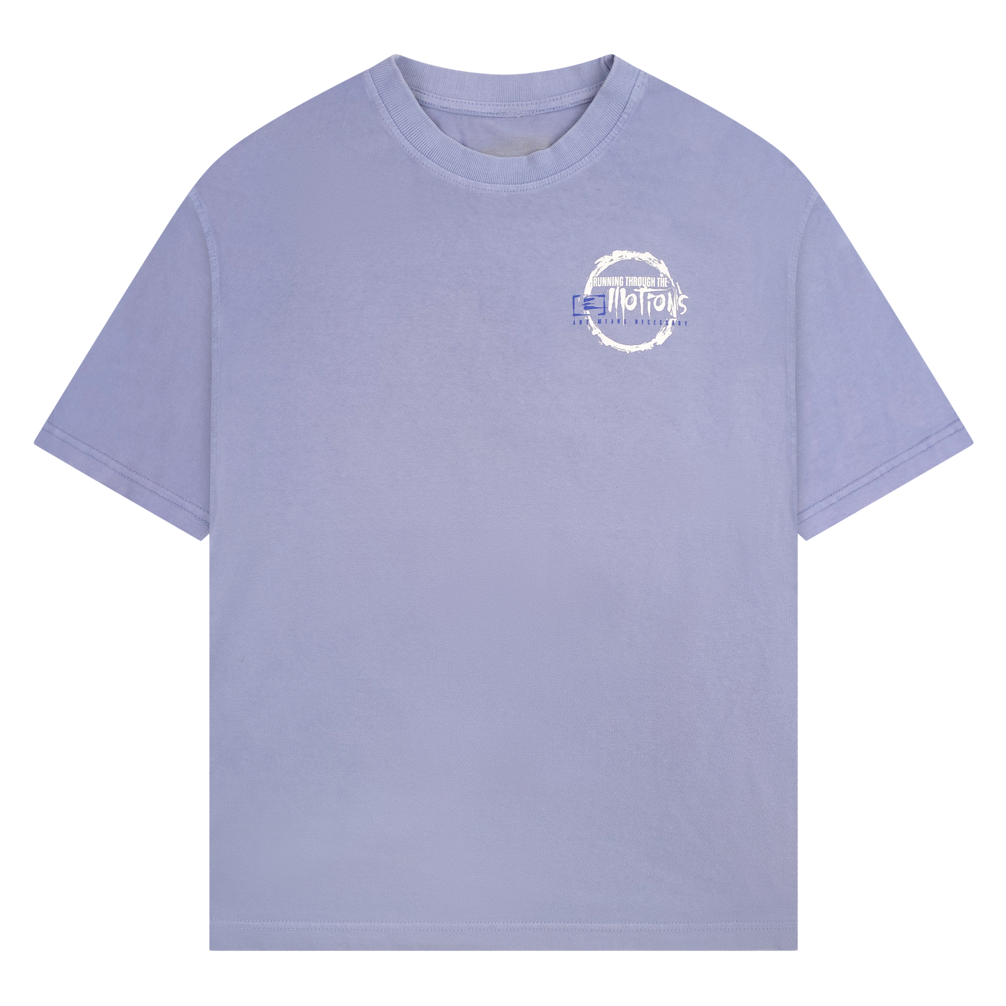 any means necessary shawn coss running emtions t shirt grape front