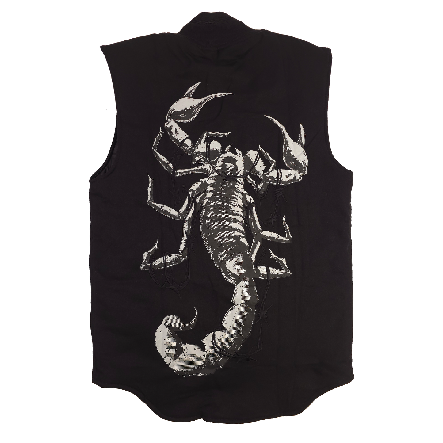 any means necessary shawn coss scorpion vest back