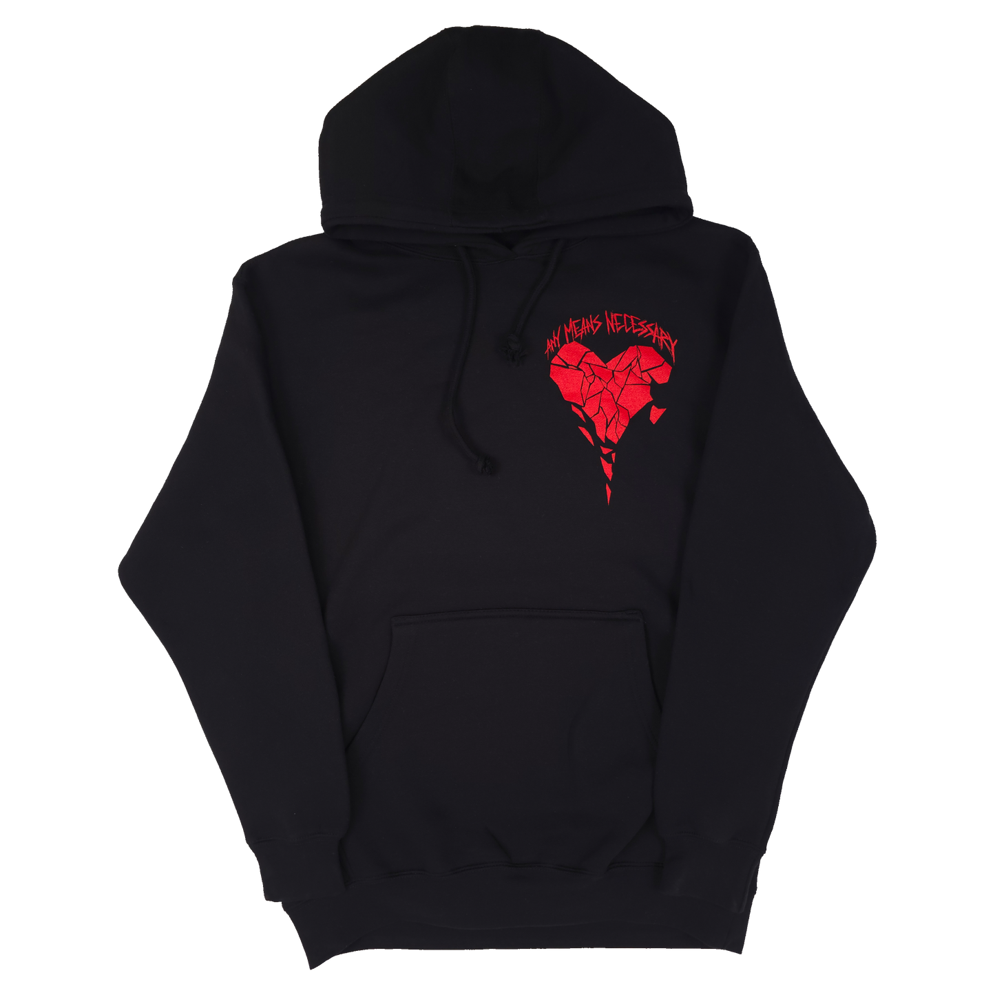 any means necessary shawn coss sharp edges pullover hoodie black front