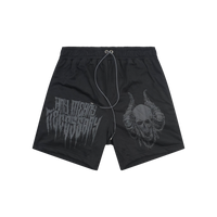 Chains Mesh Shorts Black