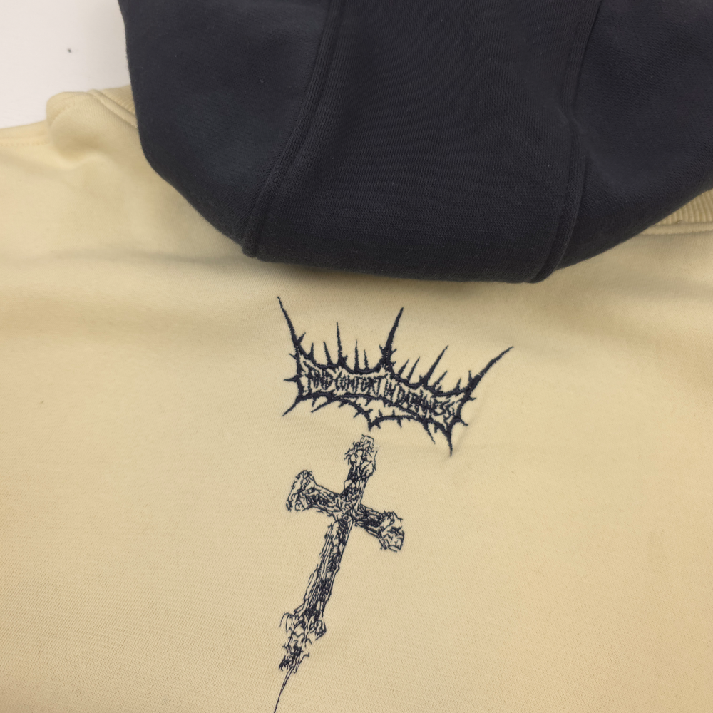 
                      
                        any means necessary shawn coss sigil pullover hoodie cream up close back
                      
                    