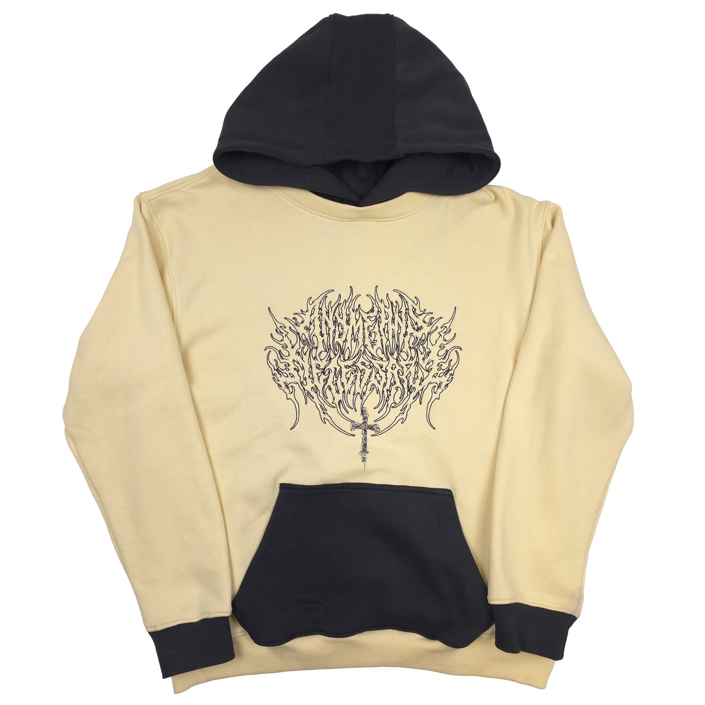 any means necessary shawn coss sigil pullover hoodie cream