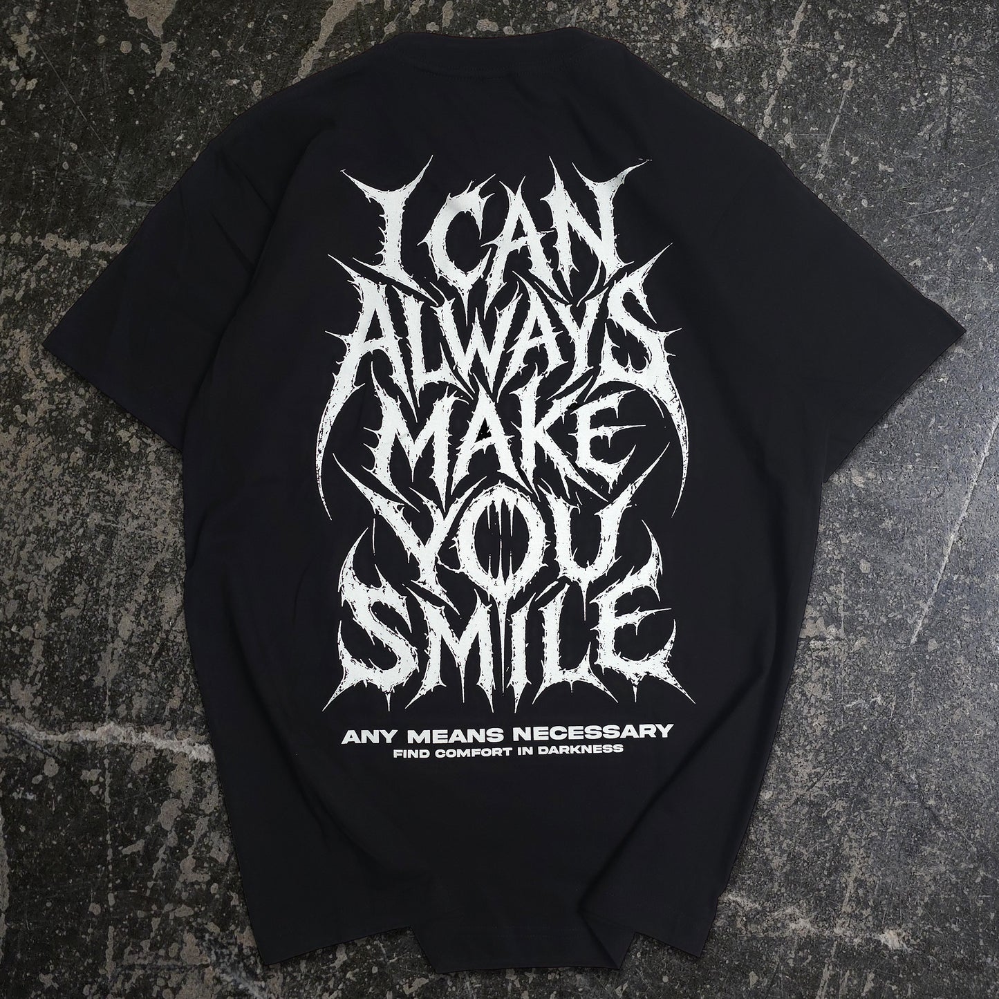 Always Make you Smile Any Means Necessary Shawn Coss hand drawn art 