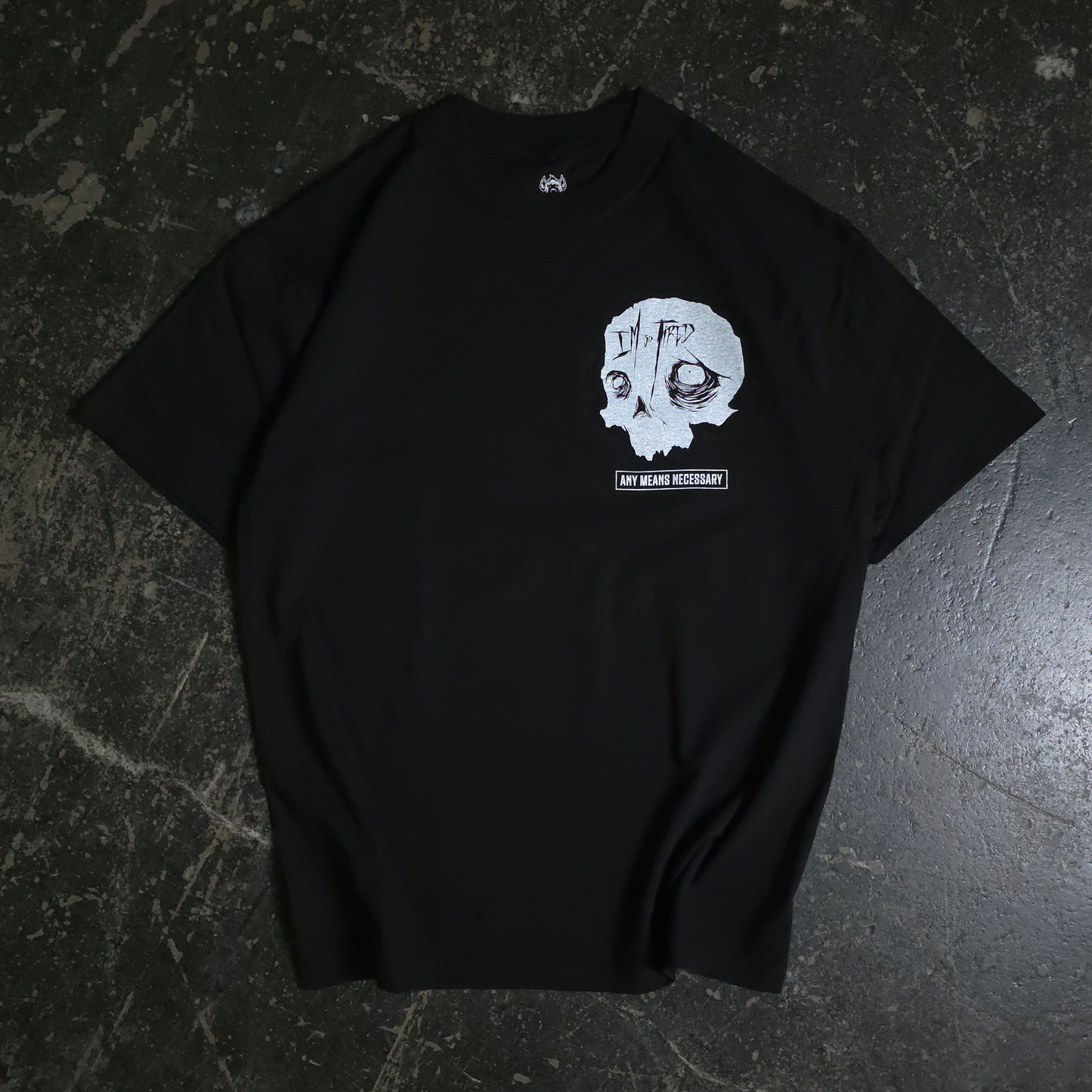 any means necessary shawn coss so tired t shirt black