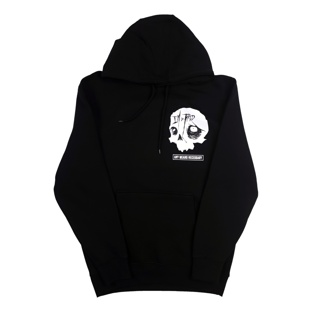 any means necessary shawn coss so tired pullover hoodie black