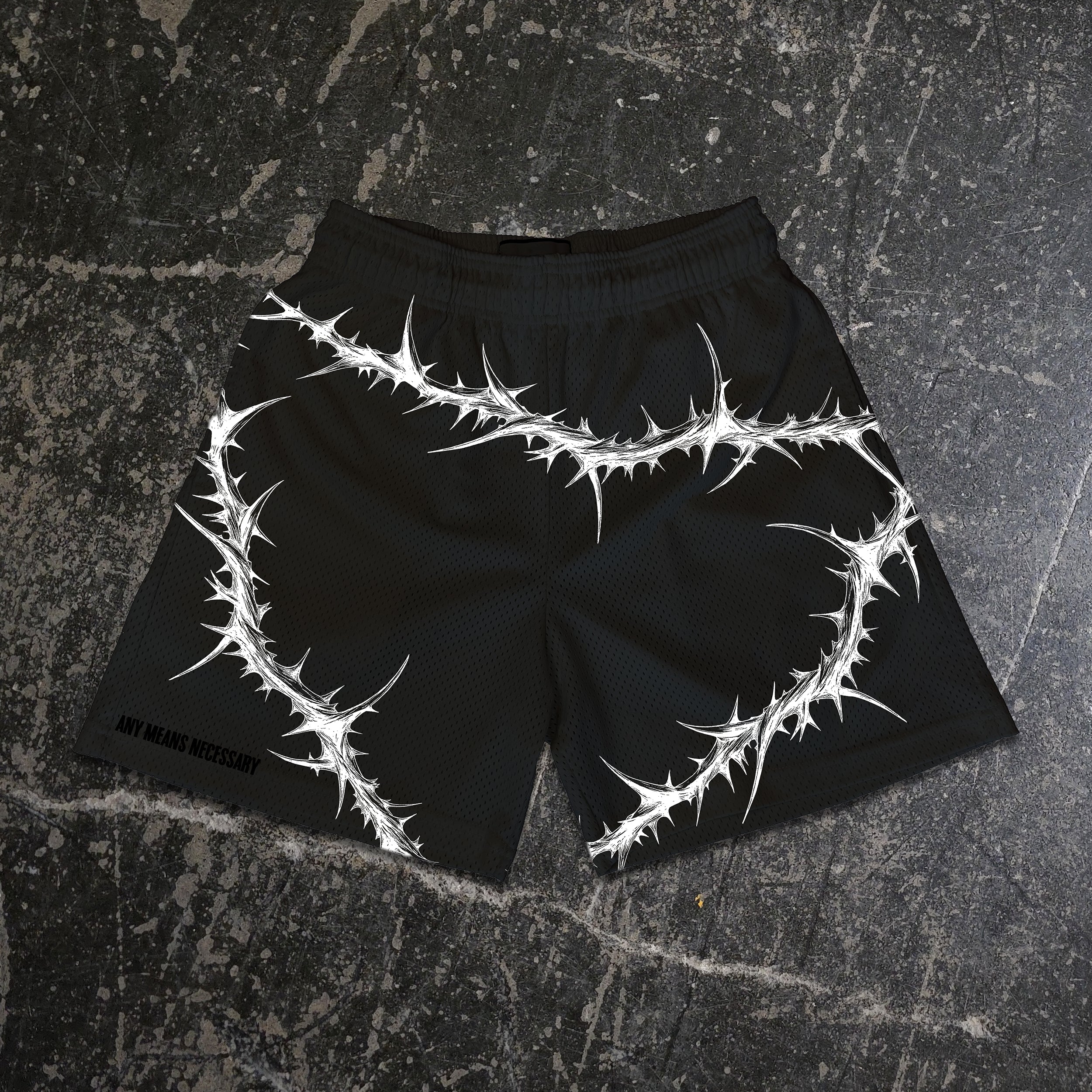 Spina Noctis Shorts – Any Means Necessary Clothing