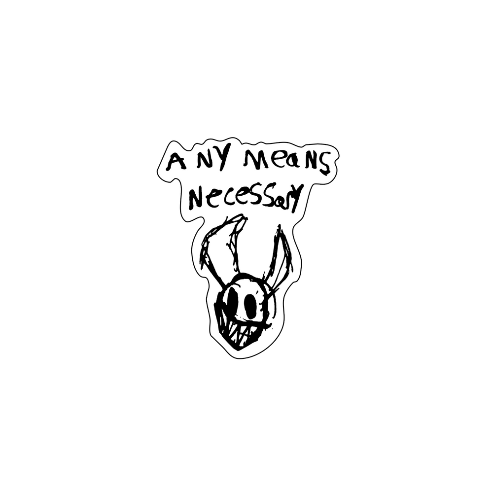 any means necessary shawn coss corrupted youth die cut sticker