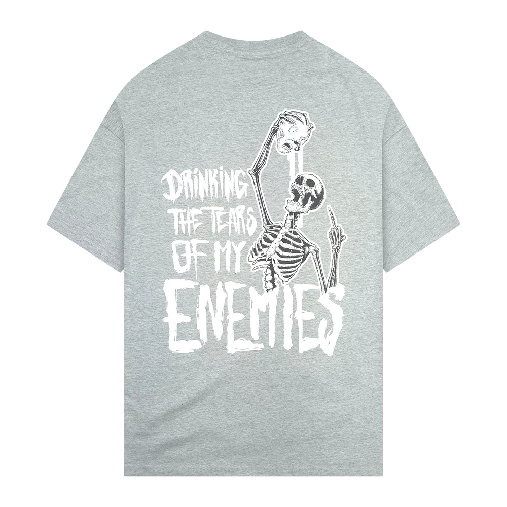 
                  
                    any means necessary shawn coss drinking the tears of my enemies  t shirt heather grey back
                  
                