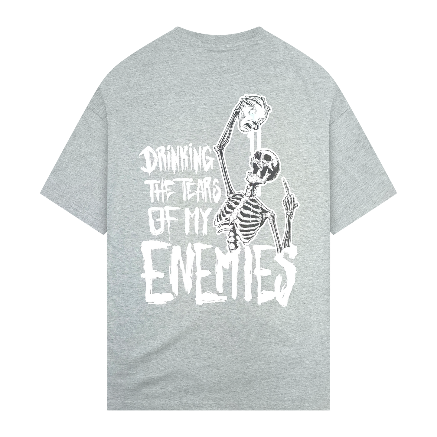 
                  
                    any means necessary shawn coss drinking the tears of my enemies  t shirt heather grey back
                  
                