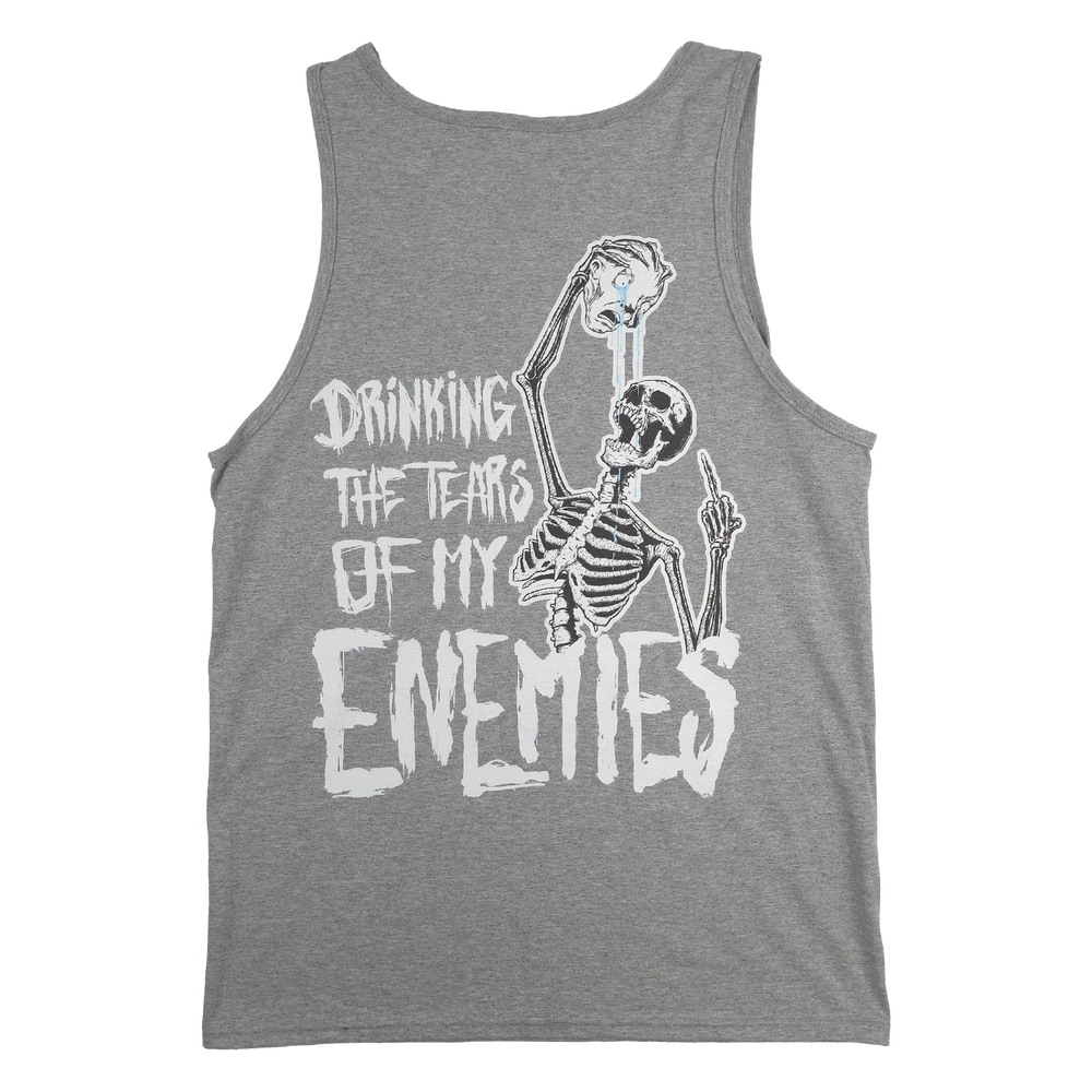 
                  
                    any means necessary shawn coss drinking the tears of my enemies tank top heather grey back
                  
                
