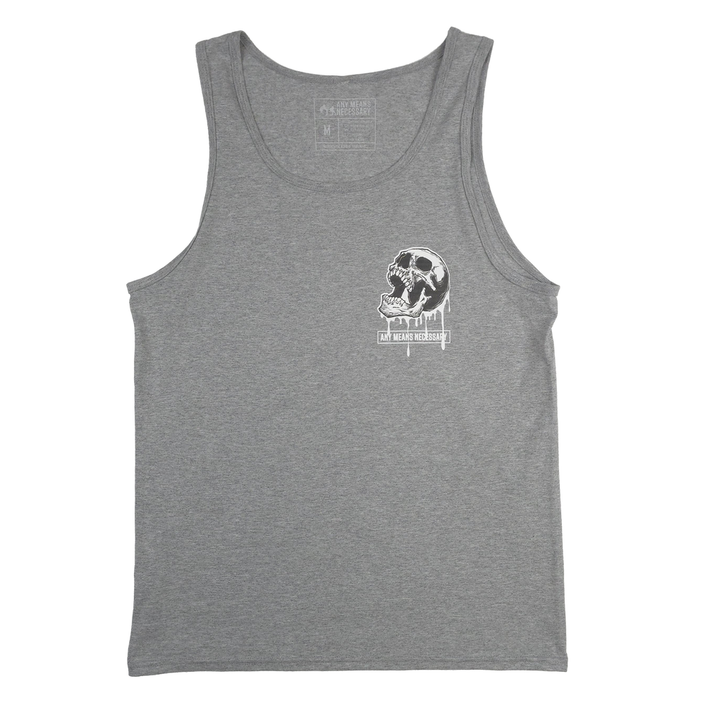 
                  
                    any means necessary shawn coss drinking the tears of my enemies tank top heather grey front
                  
                
