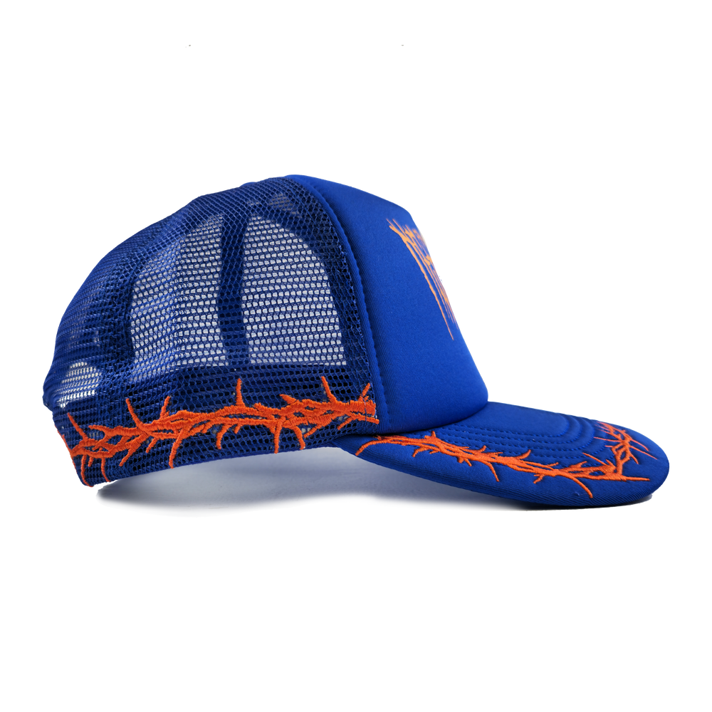 
                  
                    any means necessary shawn coss thorns mesh foam trucker hat blue orange side 2
                  
                