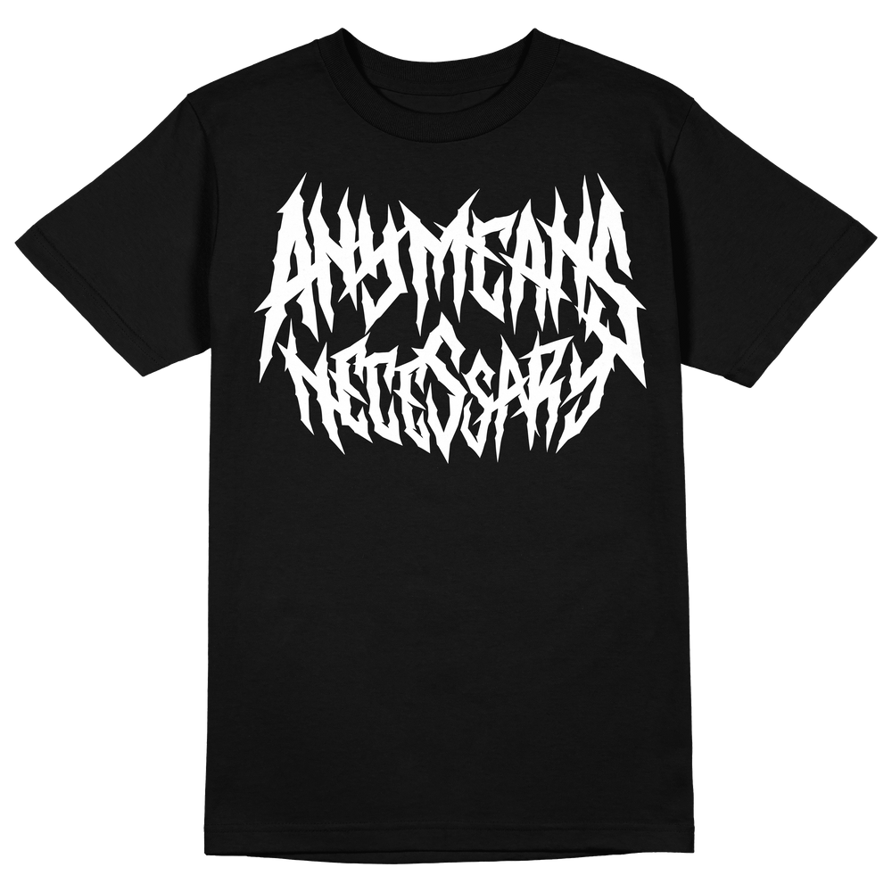 any means necessary shawn coss thrasher t shirt black