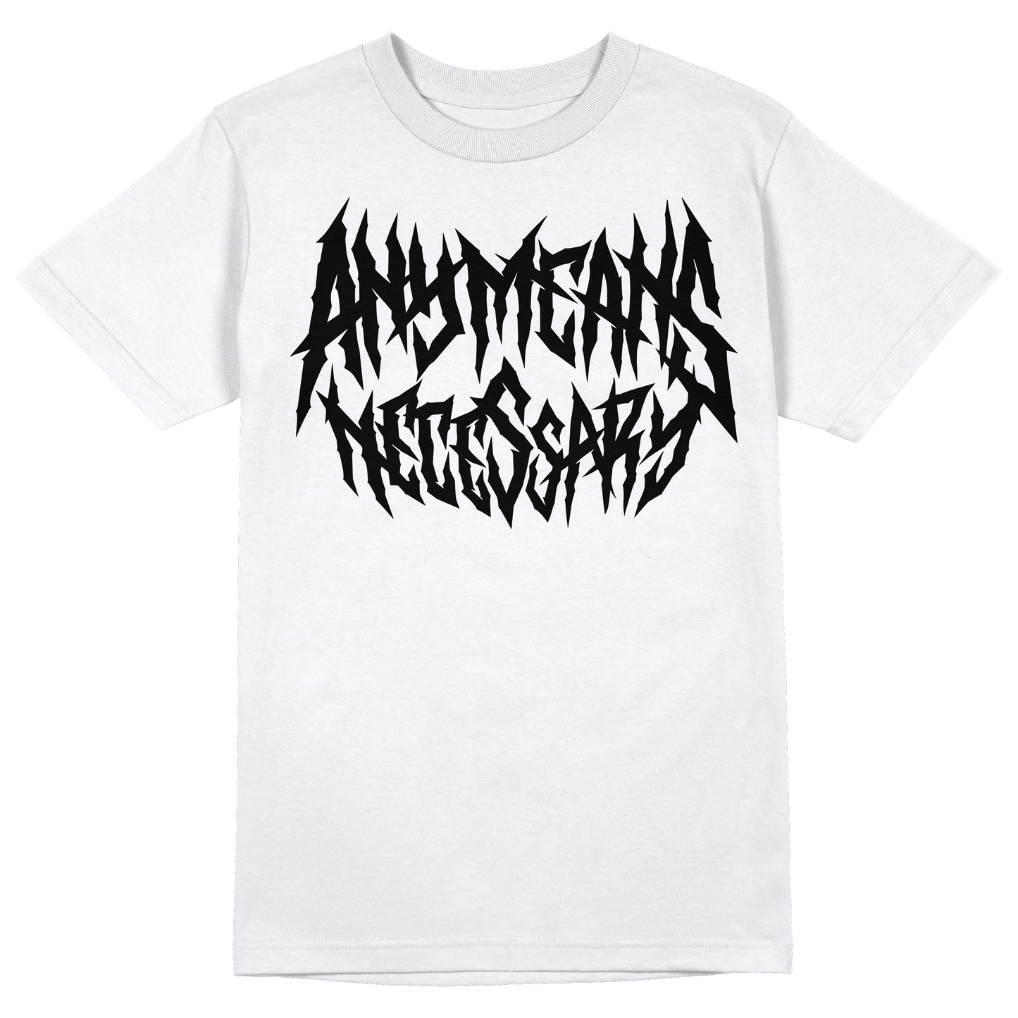 any means necessary shawn coss thrasher t shirt white