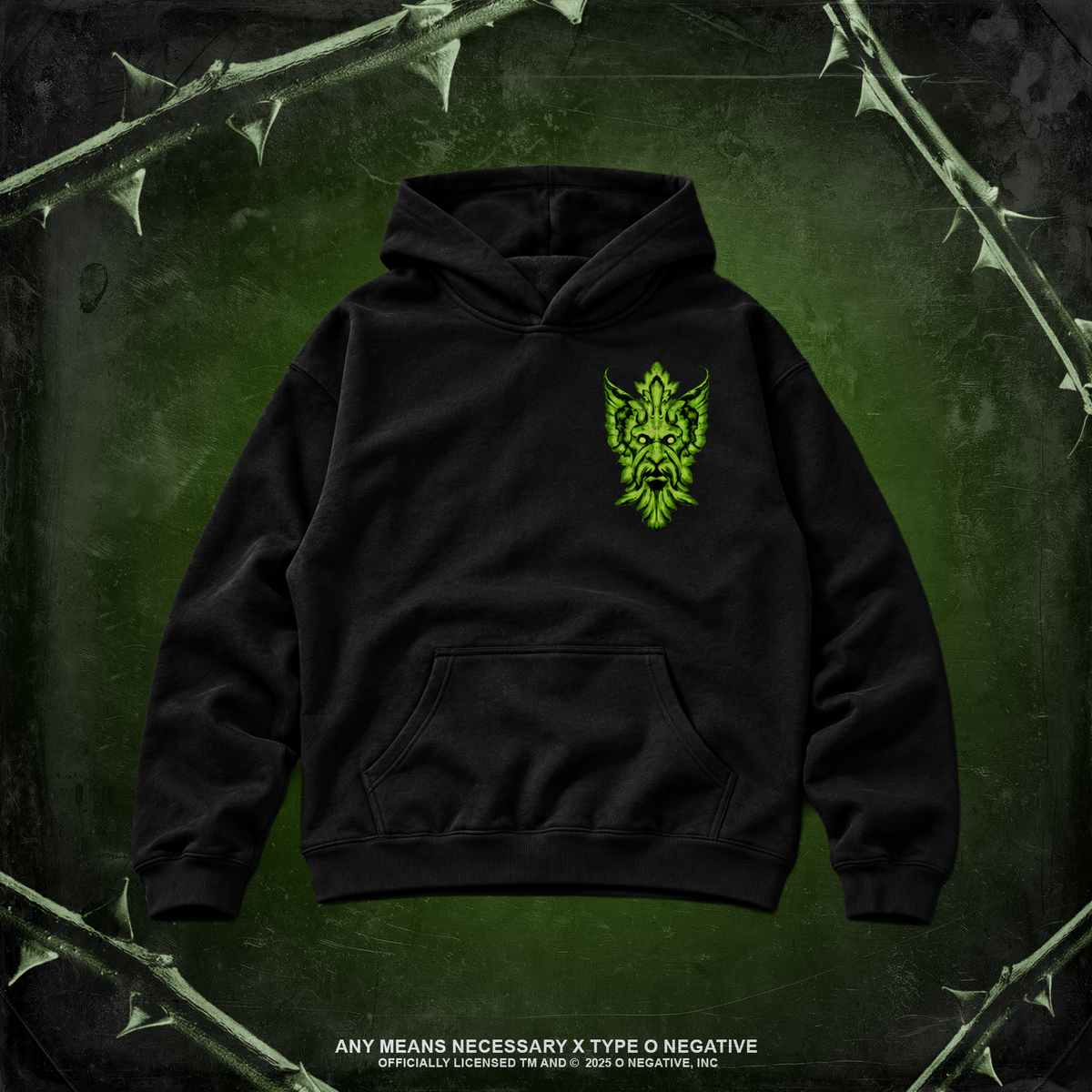 Green Man Pullover Hoodie