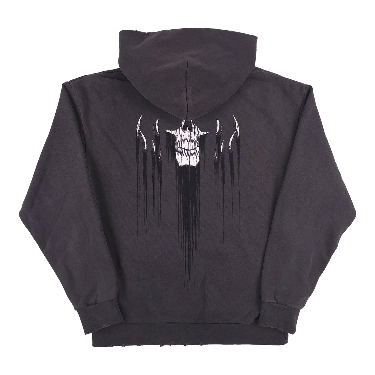 any means necessary shawn coss trauma pullover hoodie pigment black back