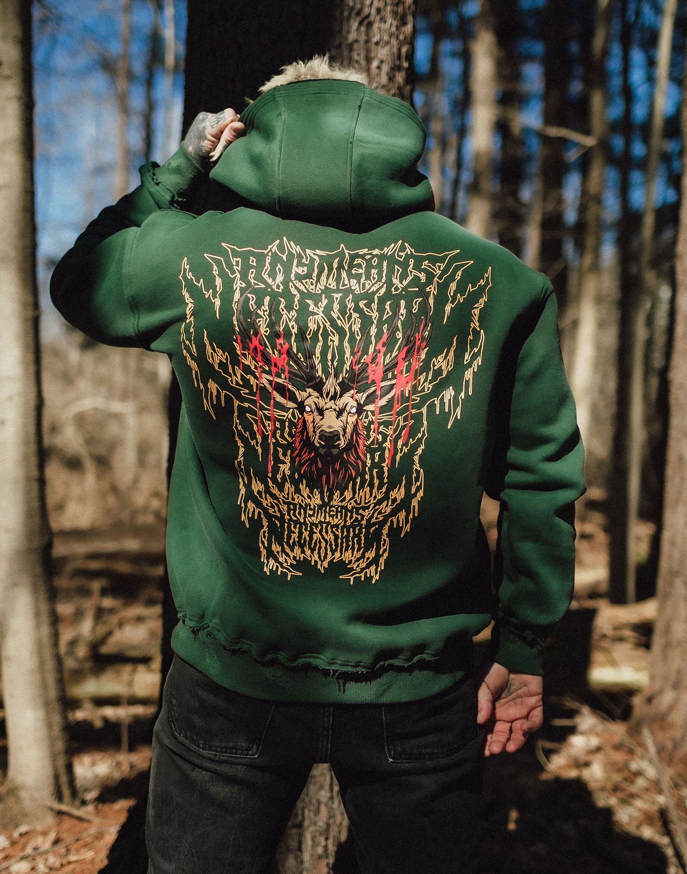 Trophy Pullover Hoodie Green