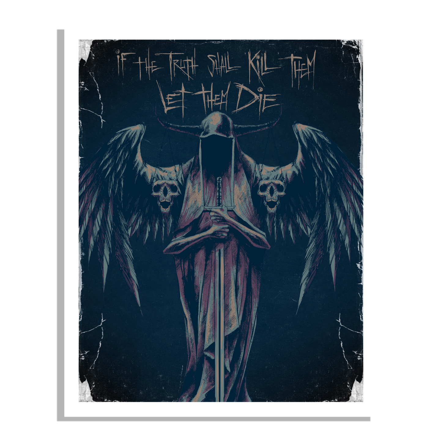 any means necessary shawn coss truth shall kill 16x20 poster limited edition artist print