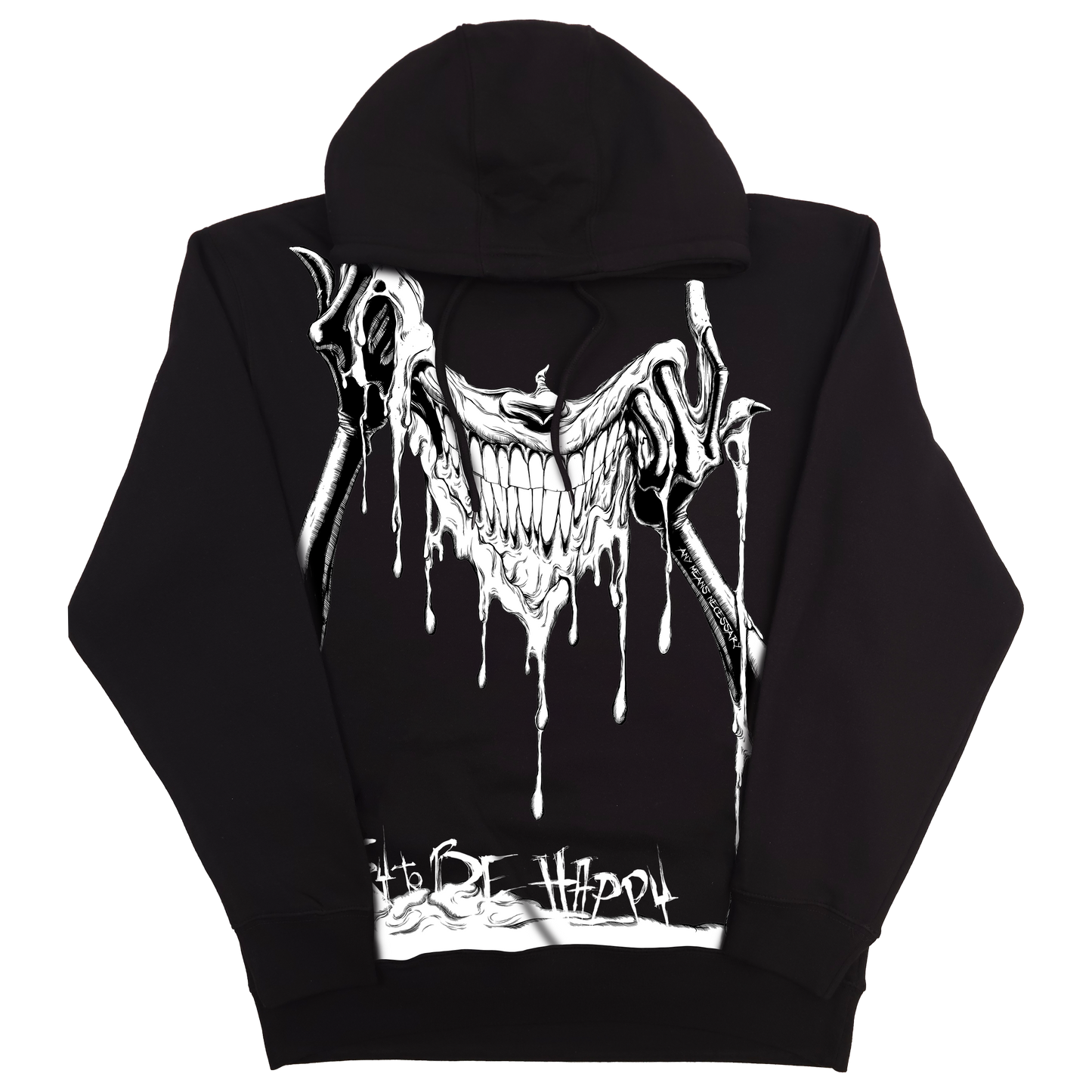 any means necessary shawn coss try to be pullover hoodie black