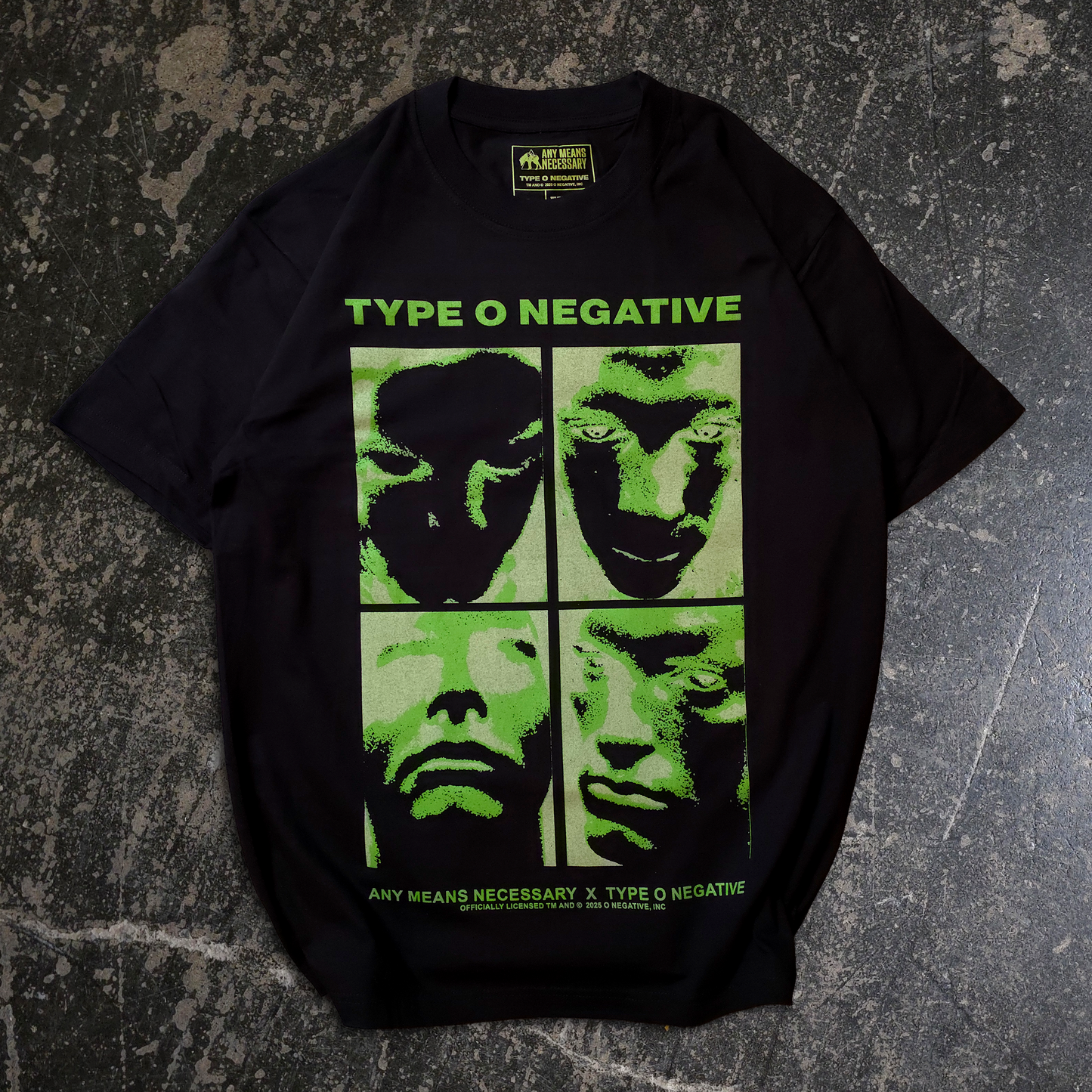 Type O Negative Faces of Peter Steele vintage design old band shirt designs