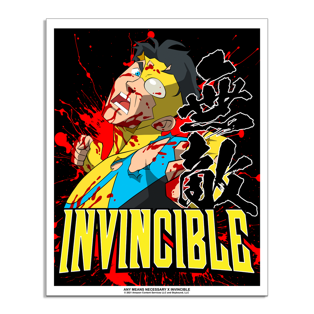 any means necessary shawn coss invincible violent translation 16x20 poster