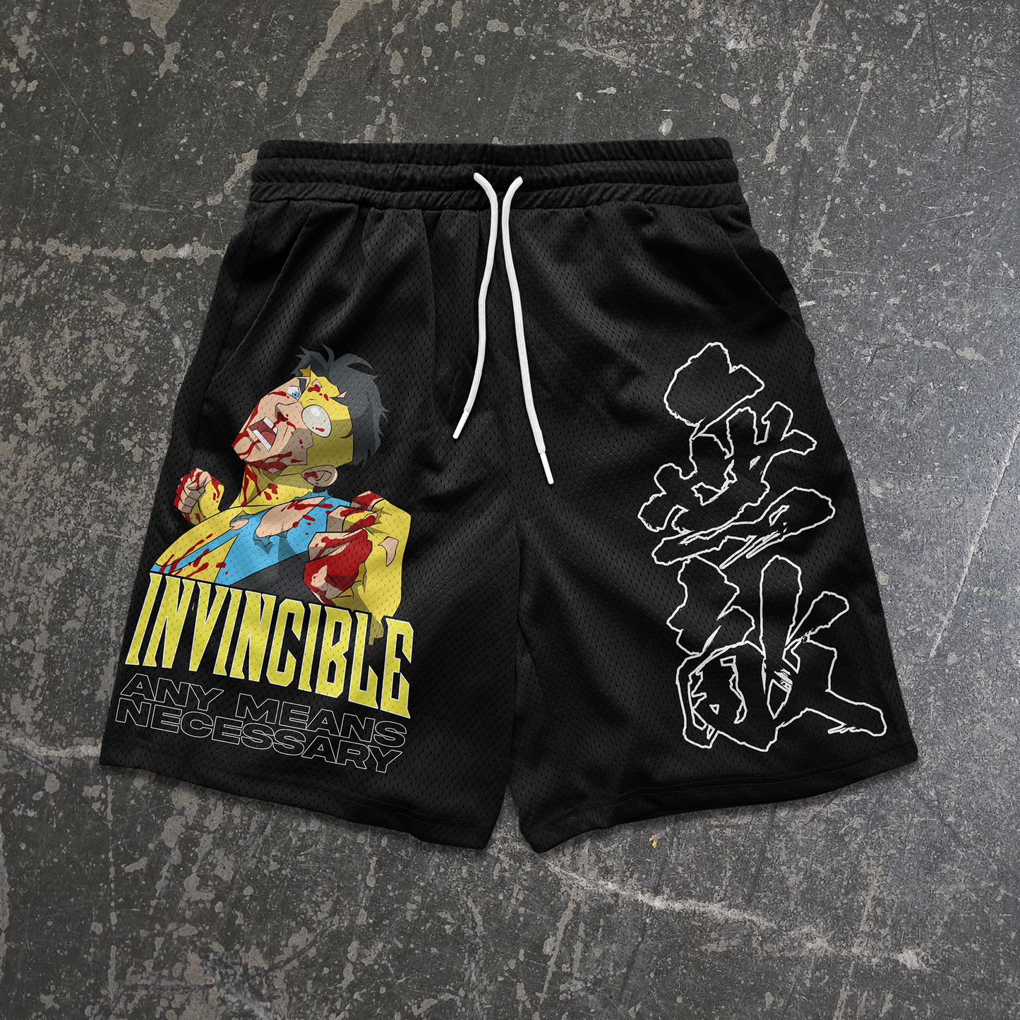Violent Translation Mesh Shorts Black